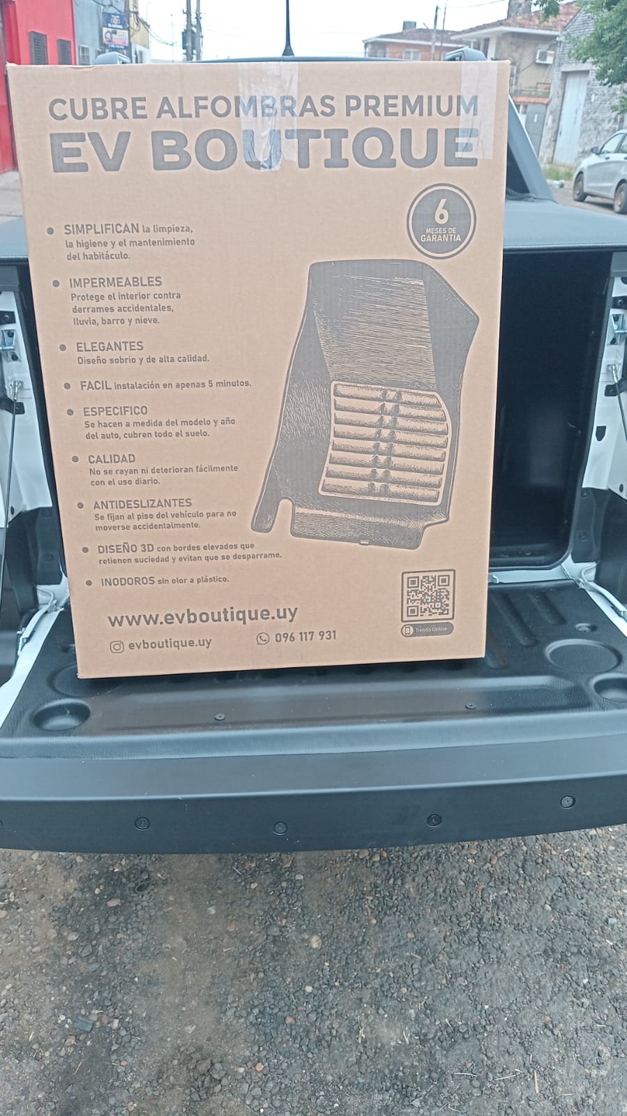 Cubre alfombras bandeja TPE para Fiat Strada de EV Boutique