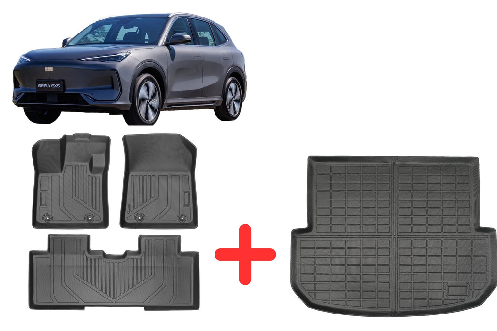 Combo alfombras bandeja valija + habitáculo TPE GEELY EX5 de EV Boutique