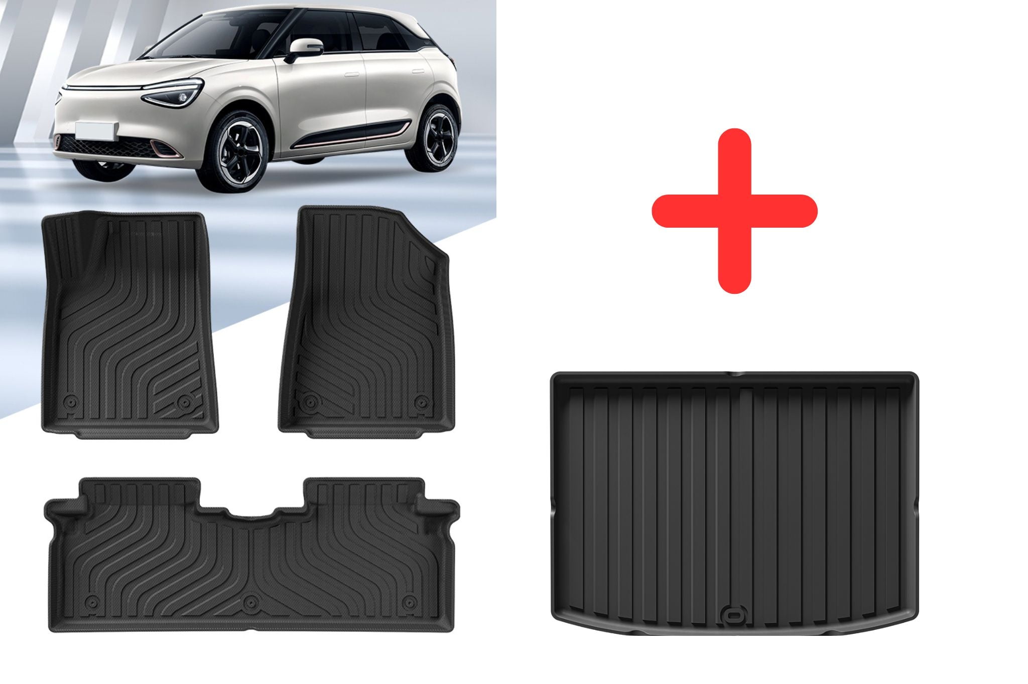 Combo alfombras bandeja valija+ habitáculo TPE Dongfeng Nammi de EV Boutique