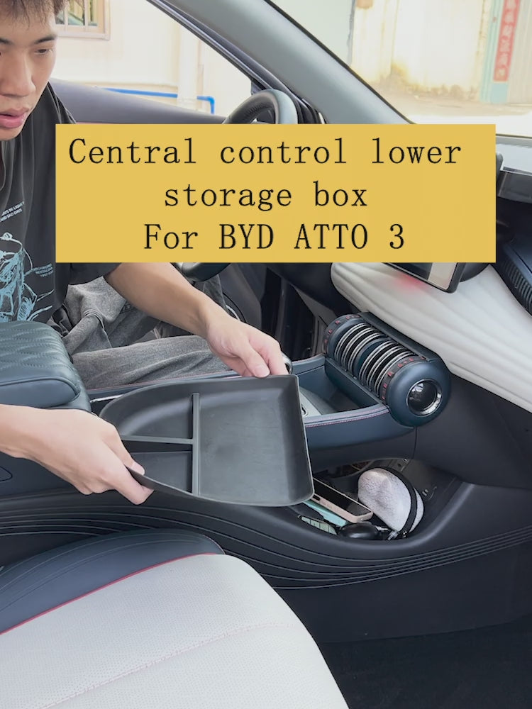 Bandeja organizador bajo consola central Byd Yuan Plus